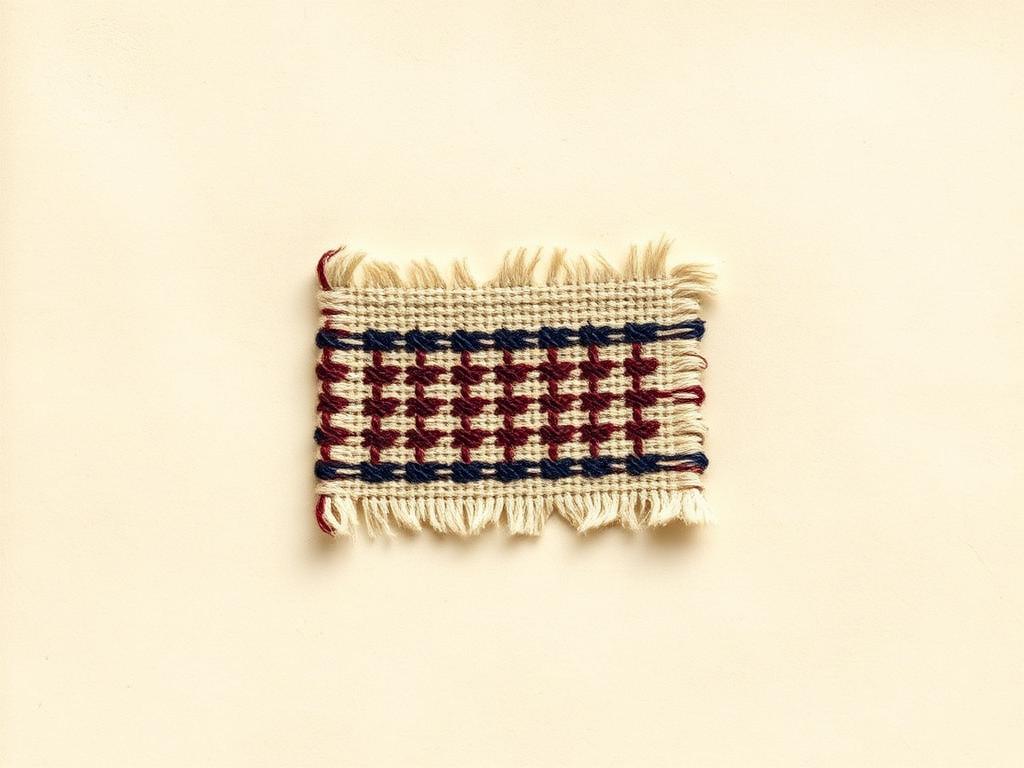 Detail of a woven tapestry