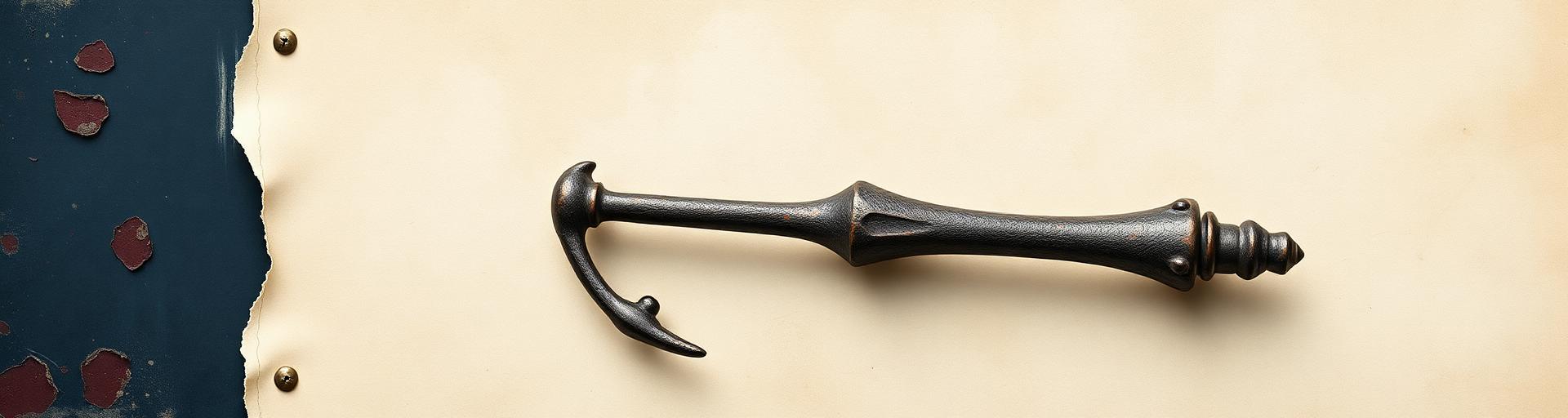 Weathered iron anchor
