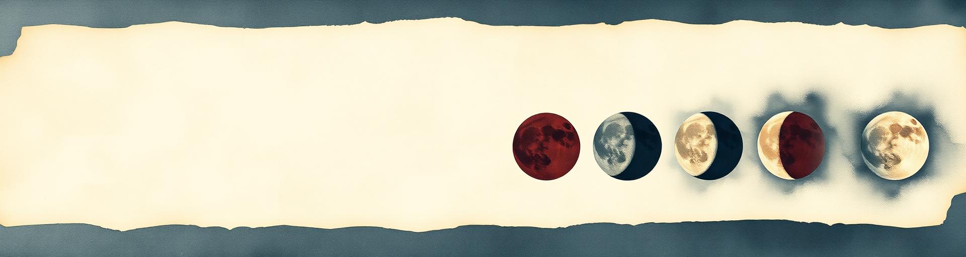 Painted phases of the moon