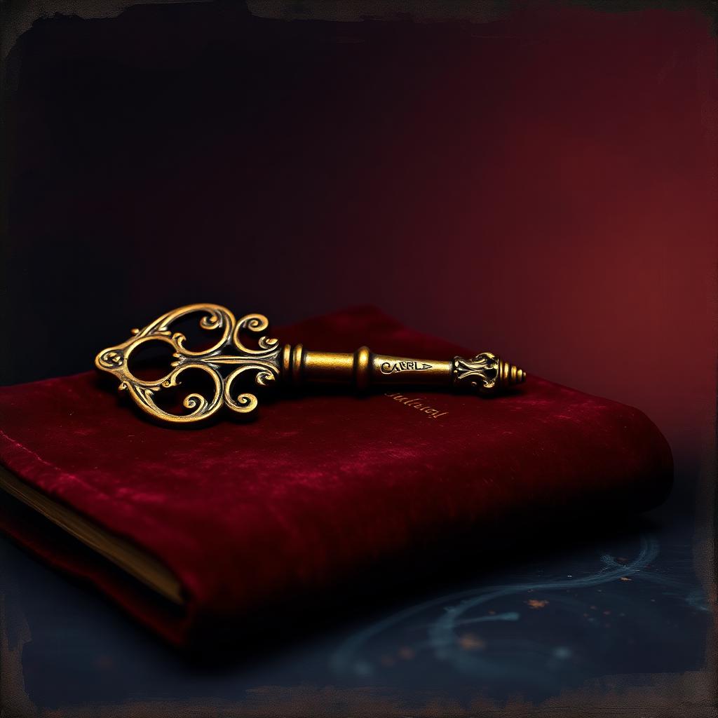 An old key resting on folded linen in morning light